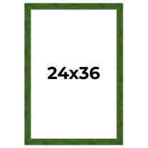 24x36 Frame Green Burl Solid Wood Picture Frame | 1.75 Inches Moulding Width | Interior Frame Depth