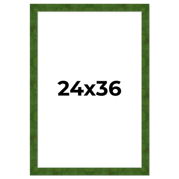 24x36 Frame Green Burl Solid Wood Picture Frame | 1.75 Inches Moulding Width | Interior Frame Depth