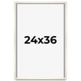 thumbnail image 1 of 24x36 Frame White Wheat Solid Wood Picture Frame | Moulding Width 0.75 Inches | Interior Depth 0.5, 1 of 8