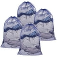thumbnail image 1 of 24x36 IN Mesh Laundry Bags with Drawstring [4PCS] - Large Durable Washable Laundry Hamper Liner - [Dark Blue] Mesh Bags, 1 of 6