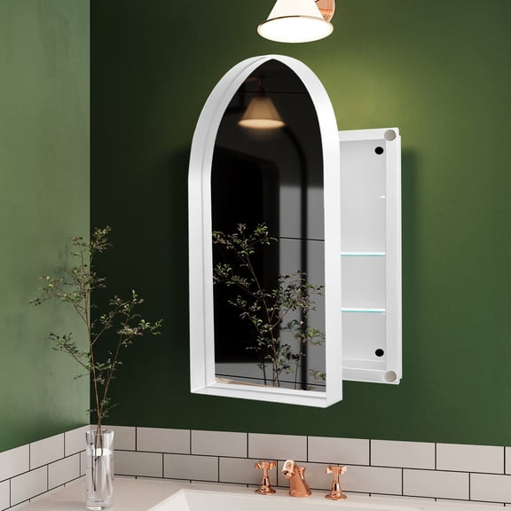24x36 Inch White Metal Frame - Anti-corrosion and Practical - Bathroom Storage - Fashionable Design