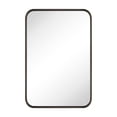thumbnail image 1 of 24x36'' Oil rubbed bronze Mirrors for Bathroom,Bathroom Vanity Mirror, Rounded Rectangle Mirror, Stainless Steel Anti-Rust Tube Metal Frame Wall Mounted Mirror, Vertically/Horizontal Hanging, 1 of 9