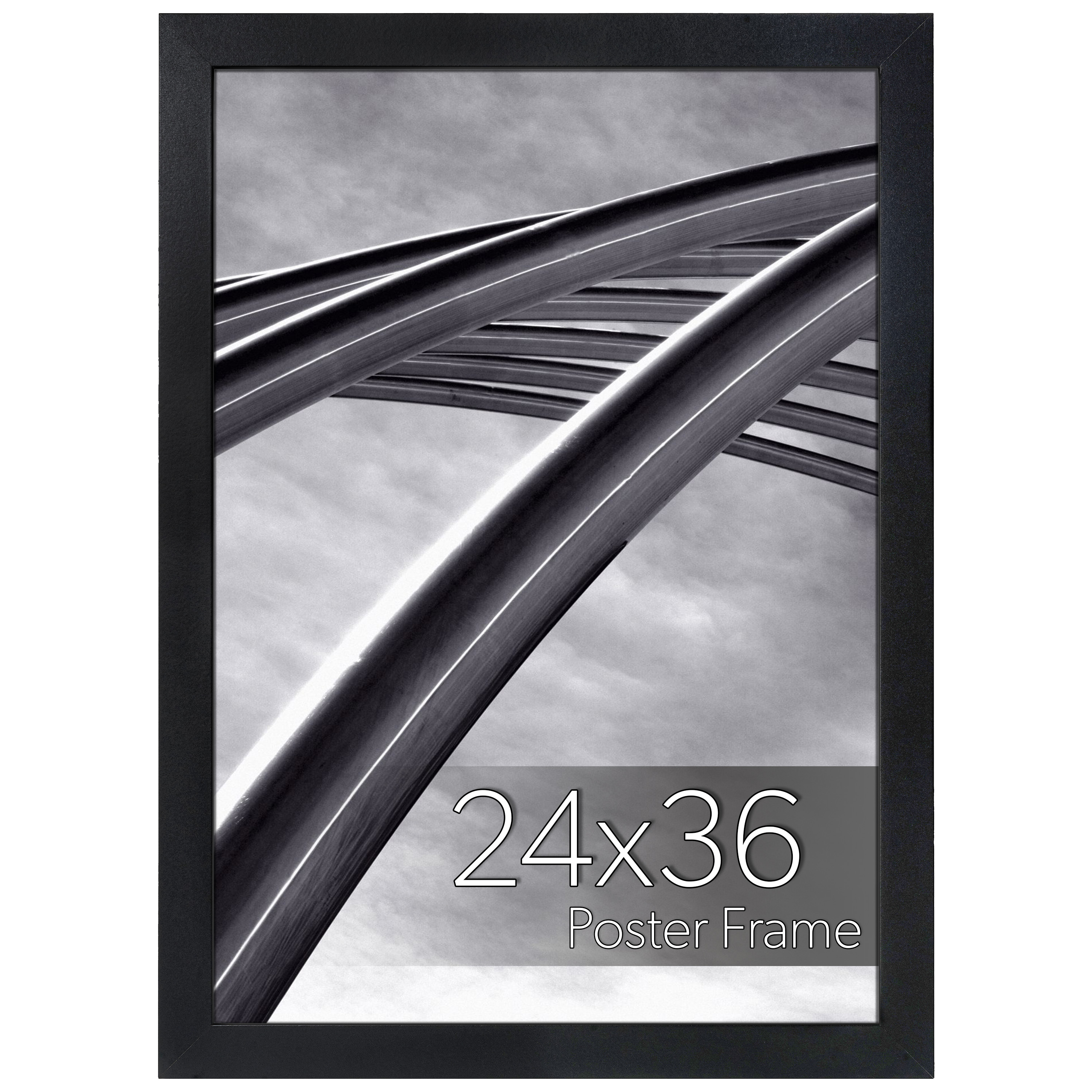 Mainstays 24x36 Casual Poster and Picture Frame, Black