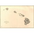 thumbnail image 1 of 24x36 Poster; Map Of Hawaii Or Sandwich Islands 1841; Antique Reprint, 1 of 2