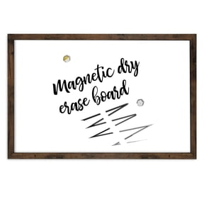 Loddie Doddie Rustic Framed Magnetic Dry Erase Board, 24 x 36 in