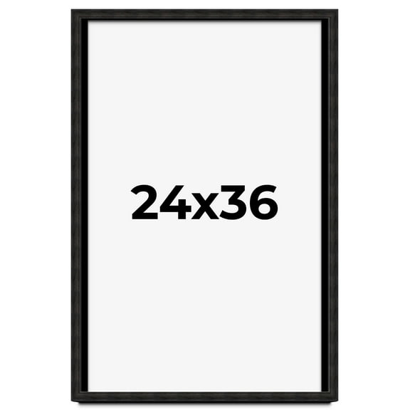 24x36 Shadow Box Black Rustic Barnwood Display Frame | 1.125 Inch Deep | 0.875 Inch Moulding Width