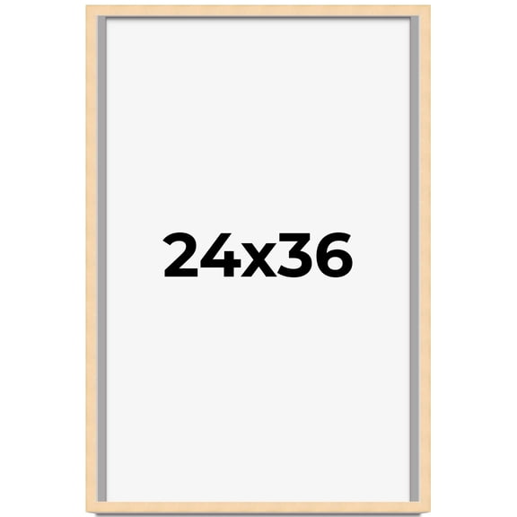 24x36 Shadow Box Frame Brown | 0.875 Inches Deep Real Wood Contemporary Shadowbox Display Frame |