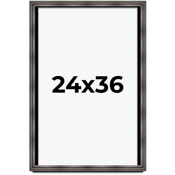24x36 Shadow Box Frame Brown Cherry | 2.625 Inches Deep Pine Wood Traditional Shadowbox Display