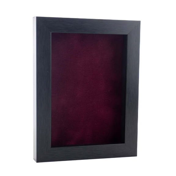 24x36 Shadow Box Frame Charcoal Gray Wood | With a 3/4" Usable Display Depth | Includes a Dark