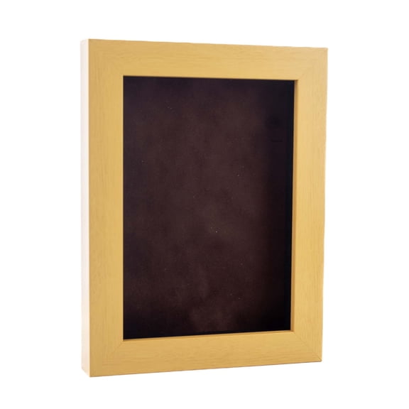 24x36 Shadow Box Frame Natural Wood | With a 3/4" Usable Display Depth | Includes a Brown Real