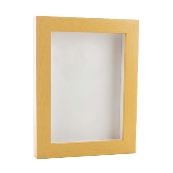 24x36 Shadow Box Frame Natural Wood | With a 3/4" Usable Display Depth | Includes a White Real