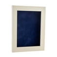 thumbnail image 1 of 24x36 Shadow Box Frame White Washed Wood | With a 3/4" Usable Display Depth | Includes a Navy Blue, 1 of 6