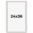 thumbnail image 1 of 24x36 Shadow Box Silver Brushed Striped Display Frame | 1.625 Inches Deep | 1 Inch Moulding Width |, 1 of 8