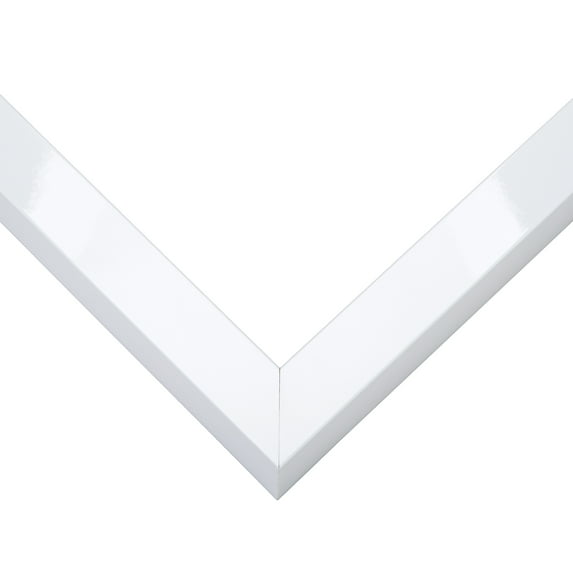 24x36 Slim Profile White Picture Frame - UV Acrylic, Foam Board Backing, Hanging Hardware