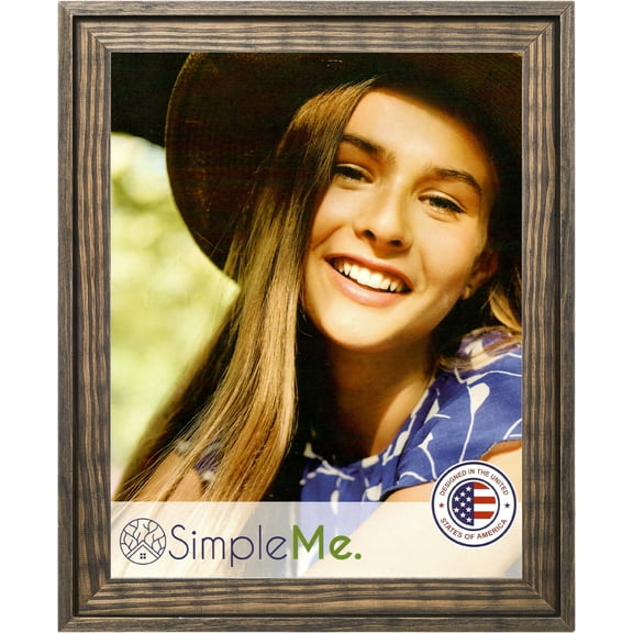 24x36 Solid Wood Poster Picture Frame - Rustic Natural Wooden Wall Photo Frames Wide Moulding, Grey