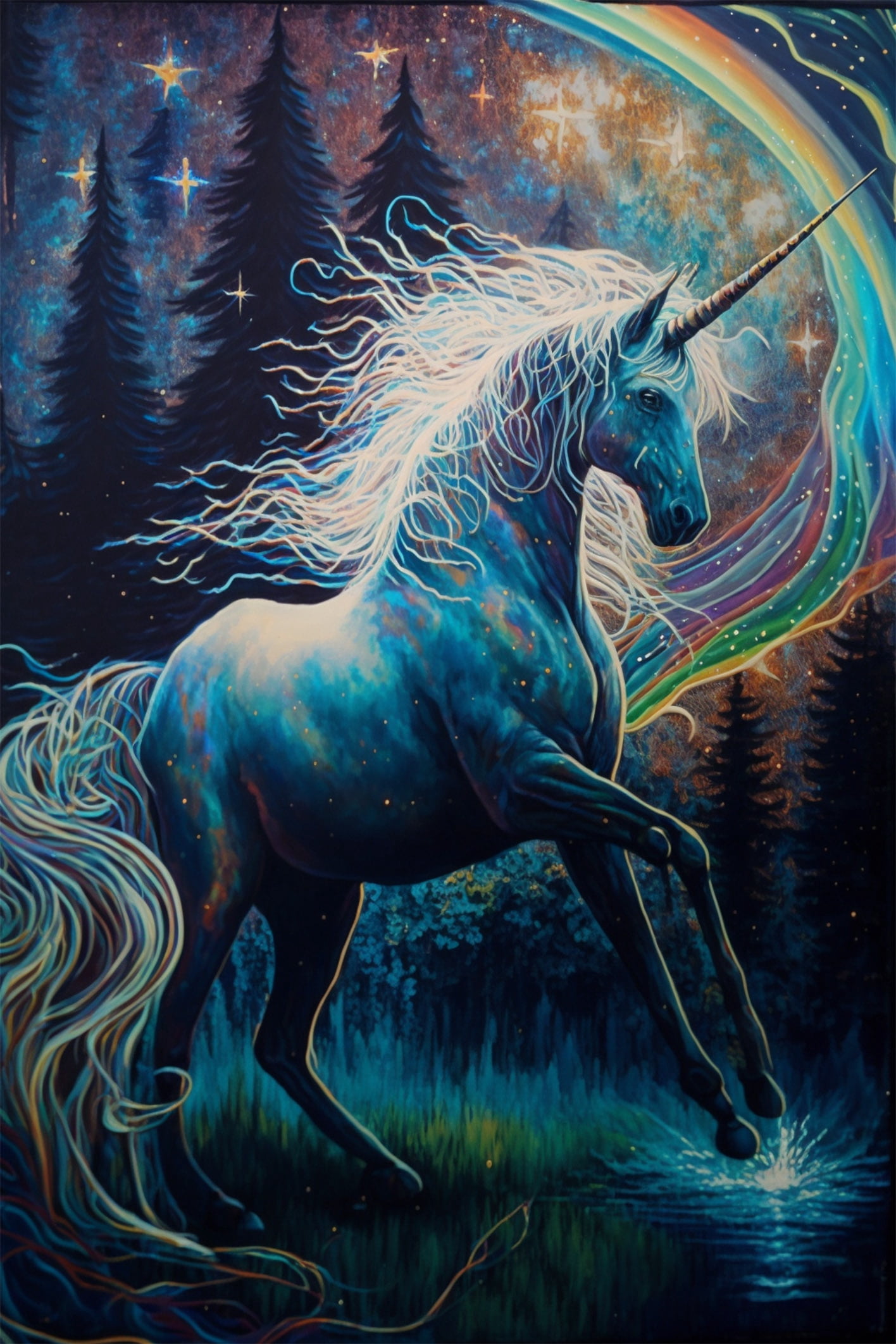 24x36 gallery poster, 1980s unicorn p14 - Walmart.com