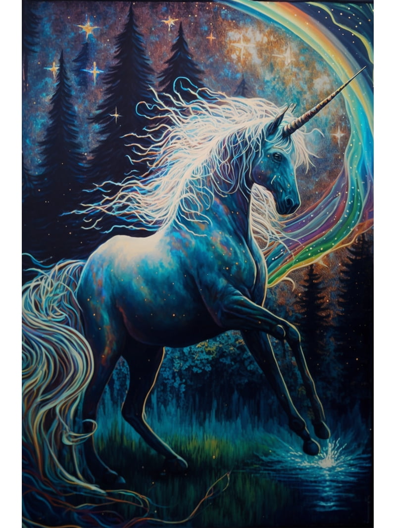 24x36 gallery poster, 1980s unicorn p14 - Walmart.com