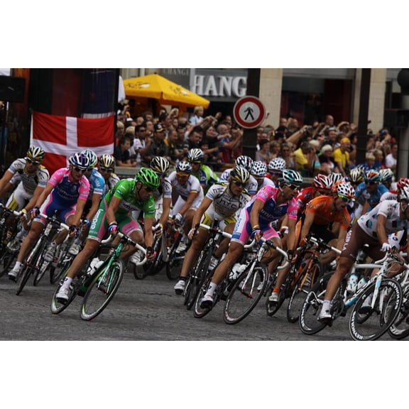 24x36 gallery poster, 2010 Tour de France Champs Elysees