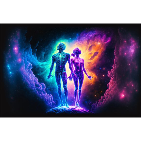 24x36 gallery poster, Adam and Eve, Interstellar Garden of Eden p1