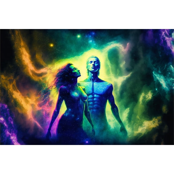 24x36 gallery poster, Adam and Eve, Interstellar Garden of Eden p5