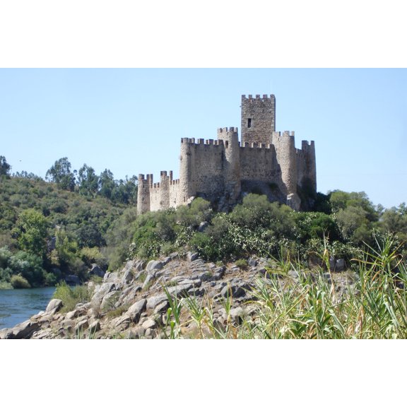 24x36 gallery poster, Almourol Castle in Portugal