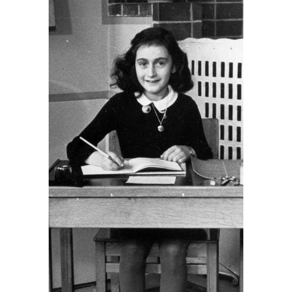 24x36 gallery poster, Anne Frank at the 6th Montessori School, 1940