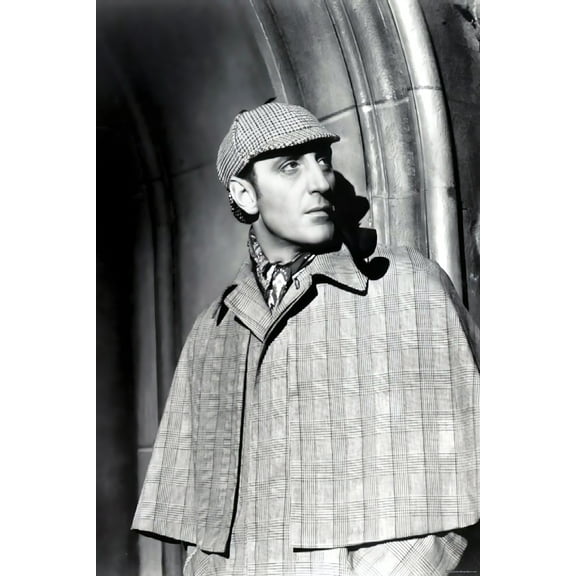 24x36 gallery poster, Basil Rathbone as Sherlock Holmes