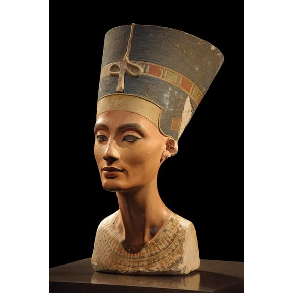24x36 gallery poster, Bust of Nefertiti, by the sculptor Thutmose, Ancient Egypt