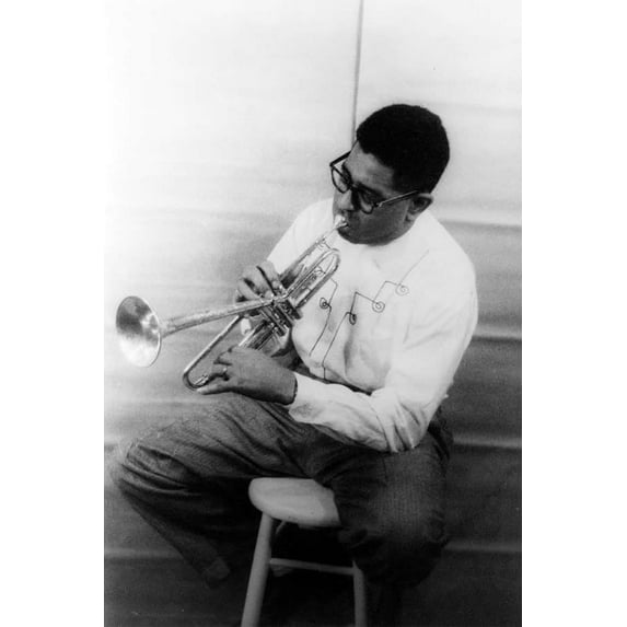 24x36 gallery poster, Dizzy Gillespie, 1955