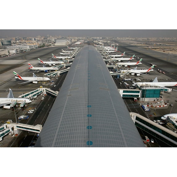 24x36 gallery poster, Dubai International Airport is the busiest airport in the world by international passenger traffic