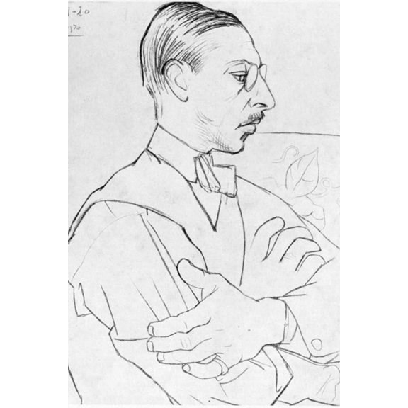 24x36 gallery poster, Igor Stravinsky by Picasso 1920