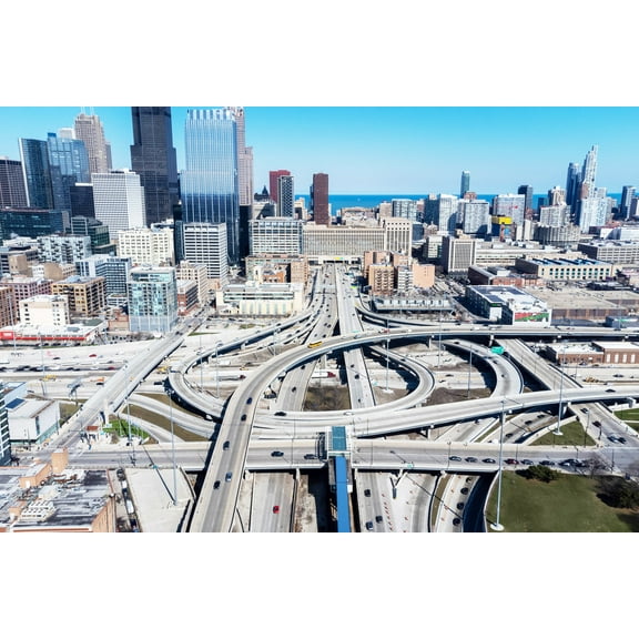 24x36 gallery poster, Jane Byrne Interchange, Chicago