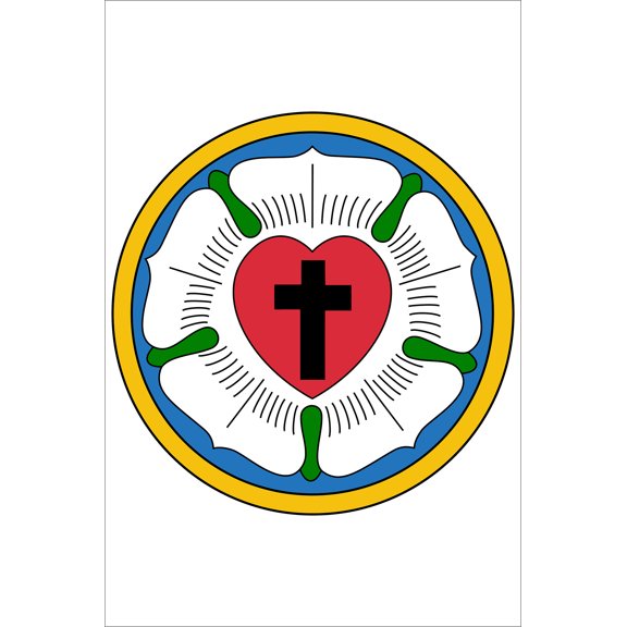24x36 gallery poster, Luther's rose, Lutheran Rose