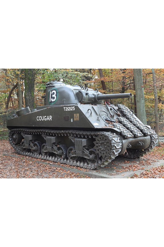 24x36 gallery poster, M4 Sherman tank Cougar Arnhemseweg 120 6711GP Ede NL