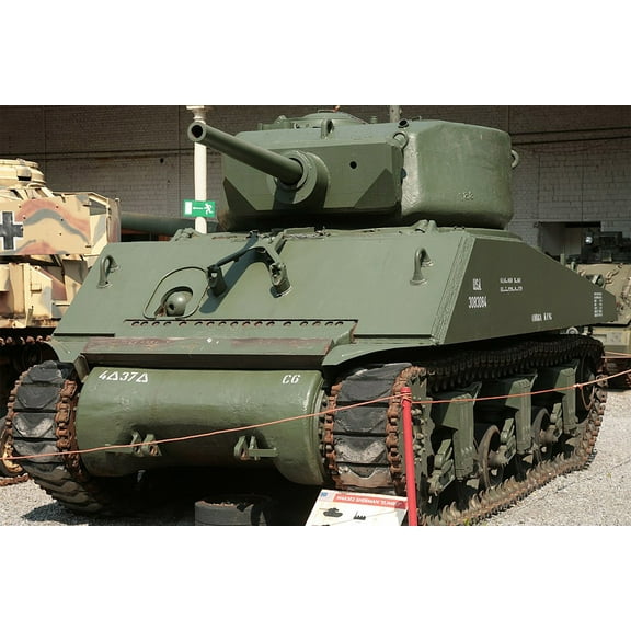 24x36 gallery poster, M4A3E2 Sherman Jumbo tank Royal Museum of the Armed Forces and Military History Brussels