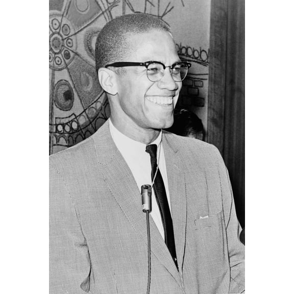 24x36 gallery poster, Malcolm X in March 1964