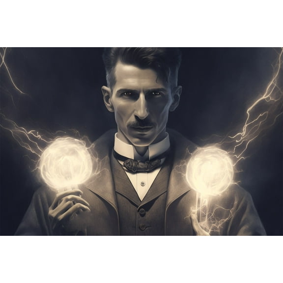 24x36 gallery poster, Nikola Tesla p14