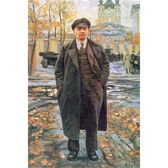 24x36 gallery poster, Painting of Vladimir Lenin by Isaak Brodsky