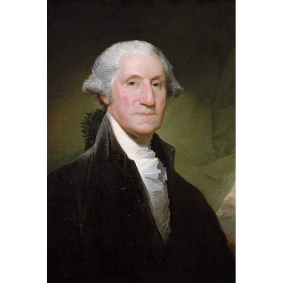 24x36 gallery poster, President George Washington, Gilbert Stuart (1795)