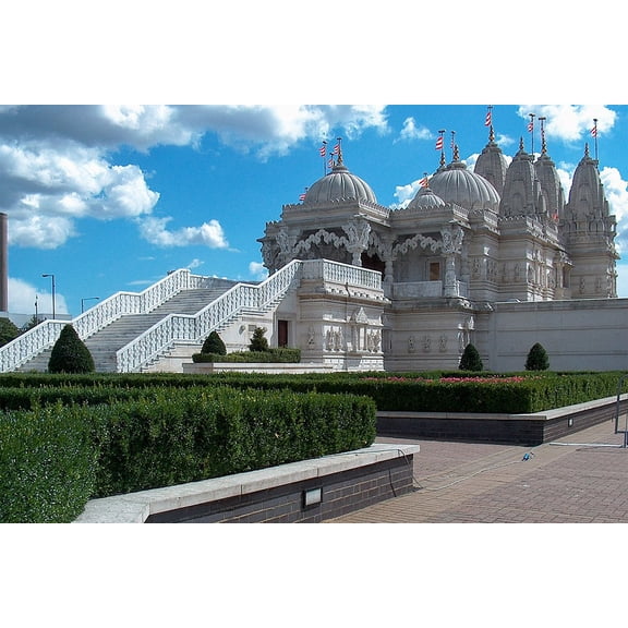 24x36 gallery poster, The BAPS Shri Swaminarayan Mandir London is the secondlargest Hindu temple in England and Europe