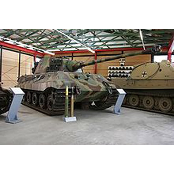 24x36 gallery poster, Tiger II tank with the production turret at the Deutsches Panzermuseum Germany