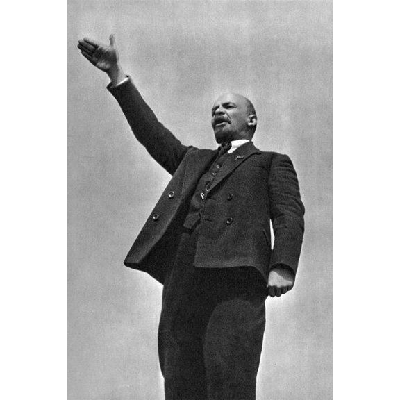 24x36 gallery poster, Vladimir Lenin on 1 May 1919, taken by Grigori Petrovich Goldstein
