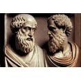 thumbnail image 1 of 24x36 gallery poster, plato and aristotle artwork, 1 of 5