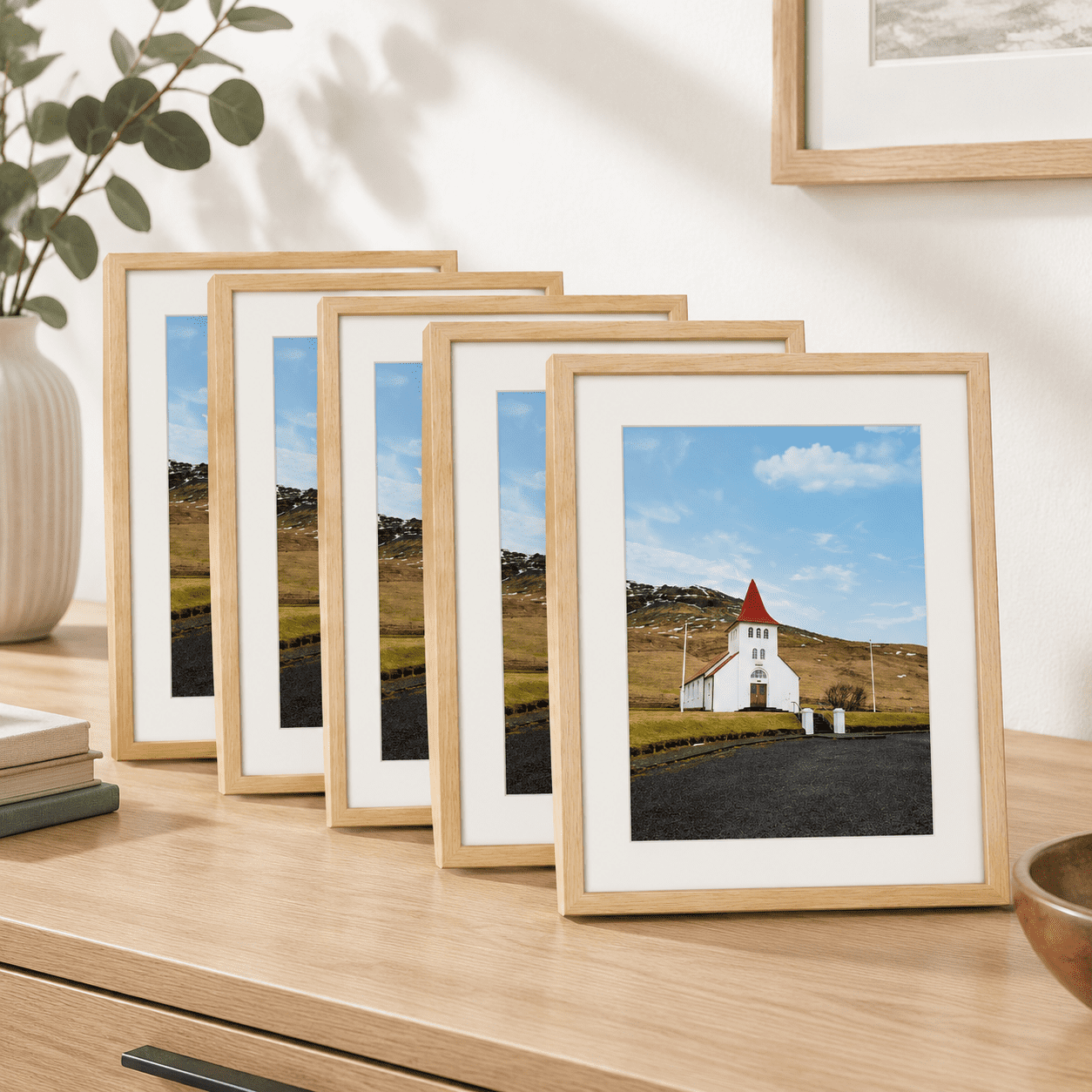 Fire Frame For Frame 24x36er Frame Wood Gallery Wall Frames Set Of 5 - Walmart.com