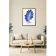 thumbnail image 1 of 24x36in Poster Balance Rooted Abstract Tree Poster – Modern Blue Botanical Wall Art Print 【Photo Paper】, 1 of 4