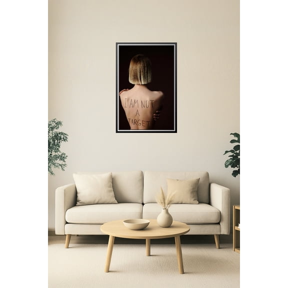 24x36in Poster I Am Not a Target – Empowering Protest Art  【Rolled Canvas】