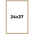 thumbnail image 1 of 24x37 Frame Beaded Gold Solid Wood Picture Frame | 0.75 Inches Moulding Width | Liscio Oro, 1 of 8