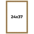 thumbnail image 1 of 24x37 Frame Black and Gold Distressed Solid Wood Sonoma Picture Frame | 1.625 Inch Moulding Width |, 1 of 8