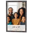 thumbnail image 1 of 24x37 Frame Brown Bamboo with Dark Coffee/Walnut Finish | Solid Wood Picture Frame Width 0.75, 1 of 8