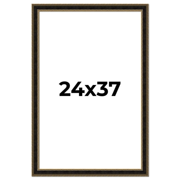 24x37 Frame Gold Antique Vintage Sold Wood Picture Frame | 1.75 Inch Moulding Width | Interior
